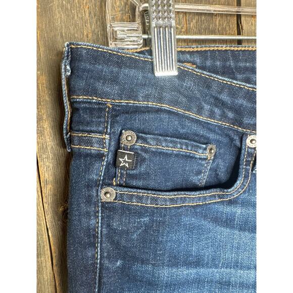 Big Star Flare Jeans Size 31R Dark Wash Stretch Denim 29” Inseam - Picture 3 of 7